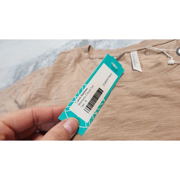 Travis Mathew Women's Size Small Tan Brown Pima Cotton Blend Cloud Tee Golf NWT - Picture 7 of 10